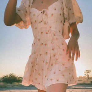 NWT J.ING Arielle Floral A-Line Romper